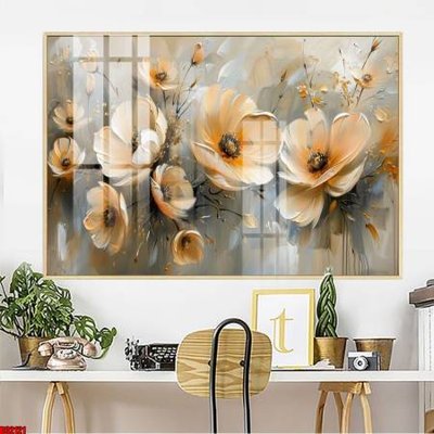 File tranh File gốc in bộ tranh decor treo tường đẹp hoa 5d DC2121 (bản gốc) treo phòng ăn