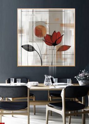 File tranh File gốc in bộ tranh decor treo tường đẹp hoa 5d DC2133 (gốc) in film