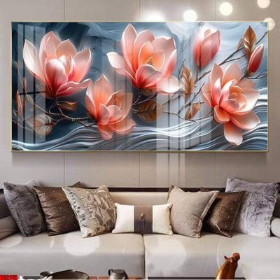 Chi tiết file tranh tráng gương File gốc in bộ tranh decor treo tường đẹp hoa 5d DC2148 (ảnh gốc)