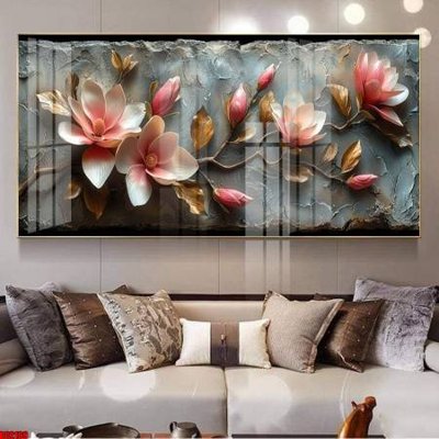 File gốc File gốc in bộ tranh decor treo tường đẹp hoa 5d DC2169 (trang trí) cho phòng khách