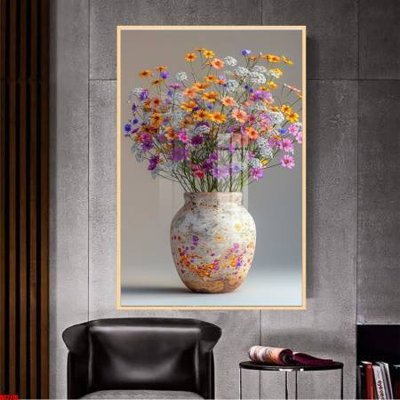 File PSD in ấn File gốc in bộ tranh decor treo tường đẹp hoa 5d DC2176 (chất lượng cao)