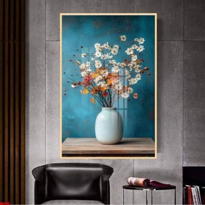 File tranh File gốc in bộ tranh decor treo tường đẹp hoa 5d DC2192 (bản gốc) in canvas