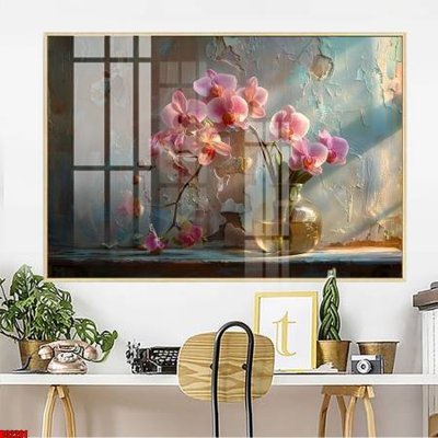 Tải file gốc in lụa File gốc in bộ tranh decor treo tường đẹp hoa 5d DC2201 siêu nét