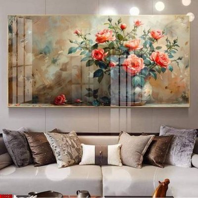 File gốc File gốc in bộ tranh decor treo tường đẹp hoa 5d DC2215 (PNG) nền trong suốt