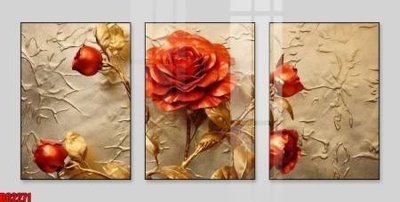 Download file ảnh gốc File gốc in bộ tranh decor treo tường đẹp hoa 5d DC2271 để in ấn