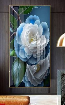 File in ấn File gốc in bộ tranh decor treo tường đẹp hoa 5d DC2280 (bản gốc) sắc nét