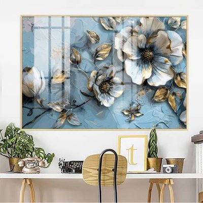 Tải file File gốc in bộ tranh decor treo tường đẹp hoa 5d DC2505 (PSD) cho in tranh 3D