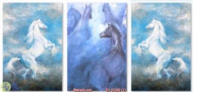 Tải file Tranh ngựa trắng DC260 (gốc) làm tranh trang trí