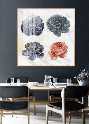 File gốc File gốc in bộ tranh decor treo tường đẹp hoa 5d DC2611 (PNG) chất lượng cao