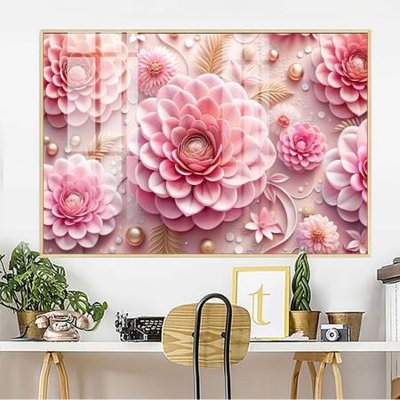 Download file tranh PSD File gốc in bộ tranh decor treo tường đẹp hoa 5d DC2642 để chỉnh sửa