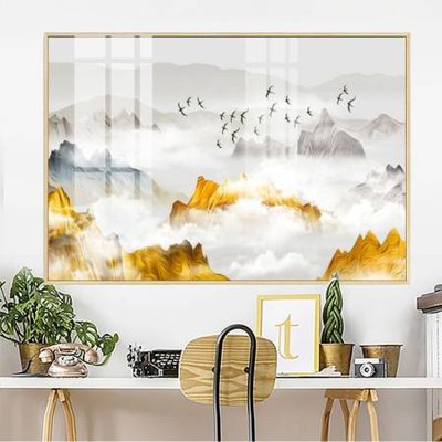 File gốc File gốc in bộ tranh decor treo tường đẹp hoa 5d DC2677 (trang trí) phòng ngủ