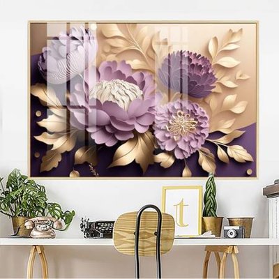 File in trần File gốc in bộ tranh decor treo tường đẹp hoa 5d DC2754 (bản gốc 3D) sống động
