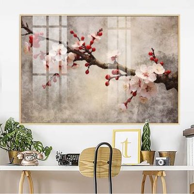 File in mica File gốc in bộ tranh decor treo tường đẹp hoa 5d DC2805 (bản gốc) sắc sảo