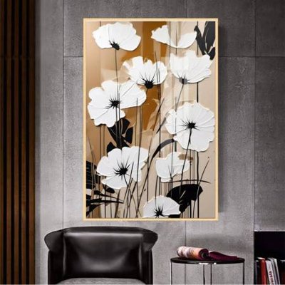 File gốc File gốc in bộ tranh decor treo tường đẹp hoa 5d DC2857 (vector) cho in ấn
