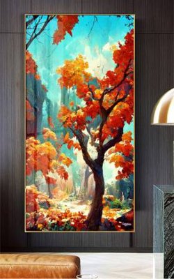 Download file File gốc in bộ tranh decor treo tường đẹp hoa 5d DC2870 (gốc) in mica cao cấp