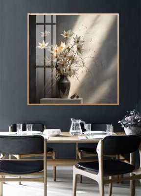 File ảnh File gốc in bộ tranh decor treo tường đẹp hoa 5d DC2891 (gốc) cho trang trí nhà hàng