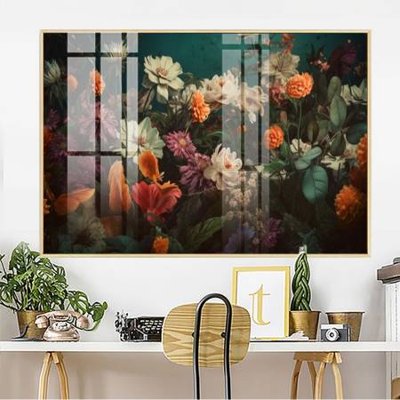 Download file File gốc in bộ tranh decor treo tường đẹp hoa 5d DC2902 (chất lượng in ấn)