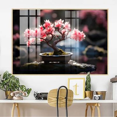 File gốc File gốc in bộ tranh decor treo tường đẹp hoa 5d DC2925 (in tráng gương) sang trọng