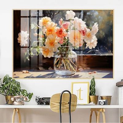File tranh File gốc in bộ tranh decor treo tường đẹp hoa 5d DC3010 (gốc) in vải canvas