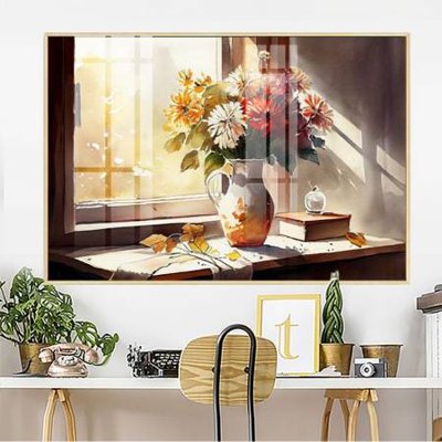 File gốc File gốc in bộ tranh decor treo tường đẹp hoa 5d DC3037 (trang trí) cho phòng khách