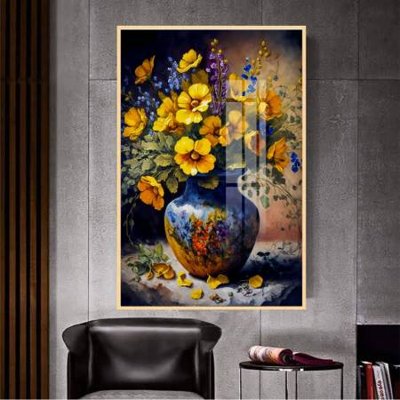 File gốc File gốc in bộ tranh decor treo tường đẹp hoa 5d DC3055 (phong cách) cổ điển