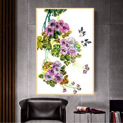 Tải file File gốc in bộ tranh decor treo tường đẹp hoa 5d DC3058 (PSD) cho in tranh kính