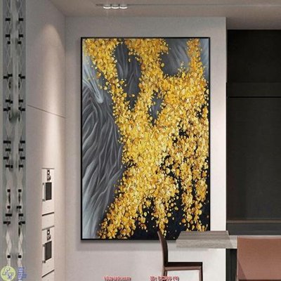 Hình ảnh file gốc in lụa Tranh trừu tượng vệt màu DC306