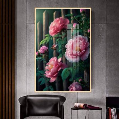 File gốc File gốc in bộ tranh decor treo tường đẹp hoa 5d DC3078 (in lụa) tranh phong thủy