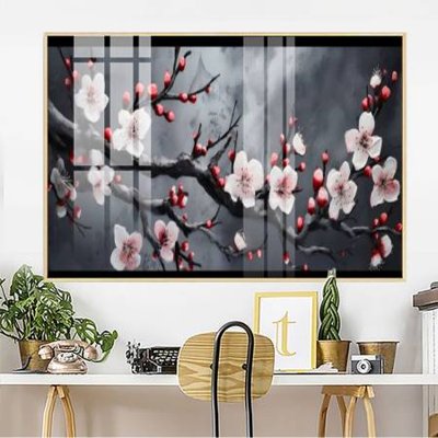 Download file File gốc in bộ tranh decor treo tường đẹp hoa 5d DC3104 (chuẩn in) chất lượng cao