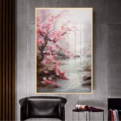 Hình ảnh file gốc in trần nhà File gốc in bộ tranh decor treo tường đẹp hoa 5d DC3116