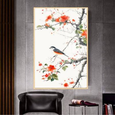 File ảnh File gốc in bộ tranh decor treo tường đẹp hoa 5d DC3124 (gốc) dùng in Pano