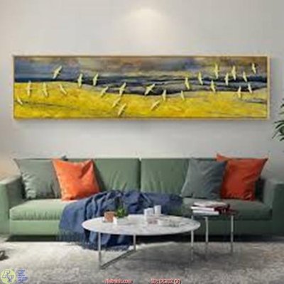 File tranh Tranh cánh đồng lúa vàng DC312 (gốc) chủ đề trẻ em