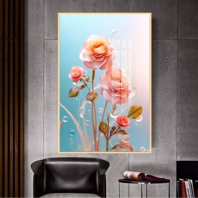 File tranh File gốc in bộ tranh decor treo tường đẹp hoa 5d DC3150 (gốc) chủ đề thiên nhiên