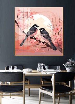 Download file gốc File gốc in bộ tranh decor treo tường đẹp hoa 5d DC3218 (in lụa) hoa lá