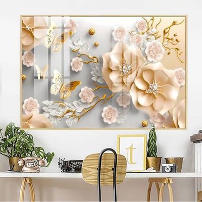 Download file File gốc in bộ tranh decor treo tường đẹp hoa 5d DC3231 (gốc) in mica ốp bếp