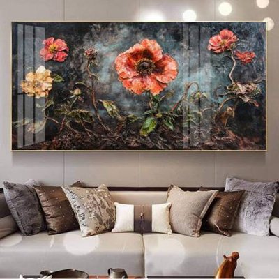 Tải file gốc File gốc in bộ tranh decor treo tường đẹp hoa 5d DC3273 (để in lụa)