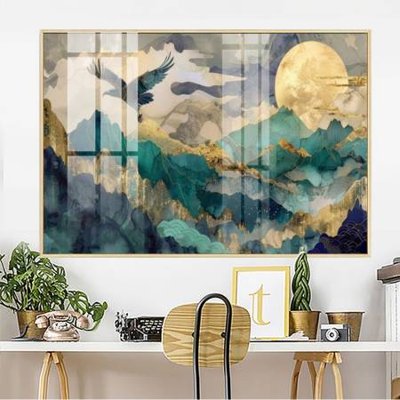 File tranh File gốc in bộ tranh decor treo tường đẹp hoa 5d DC3275 (gốc) in trên kính