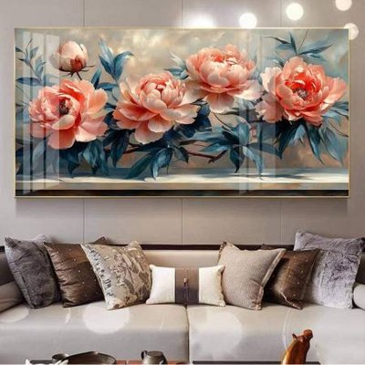 File PSD in ấn File gốc in bộ tranh decor treo tường đẹp hoa 5d DC3282 (chất lượng cao)