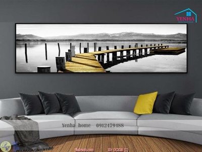 Hình ảnh file gốc in lụa Tranh cây cầu DC328