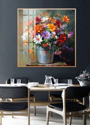 File tranh File gốc in bộ tranh decor treo tường đẹp hoa 5d DC3290 (bản gốc) in canvas