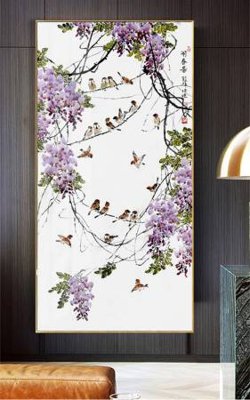 Tải file File gốc in bộ tranh decor treo tường đẹp hoa 5d DC3330 (gốc) làm tranh trang trí