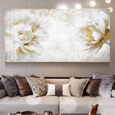 Download file gốc File gốc in bộ tranh decor treo tường đẹp hoa 5d DC3383 (in lụa) hoa lá