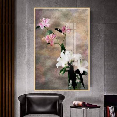 File in trần File gốc in bộ tranh decor treo tường đẹp hoa 5d DC3386 (file gốc) phong thủy