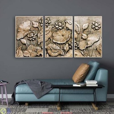 File PSD Tranh sen đá DC339 (chất lượng in ấn)