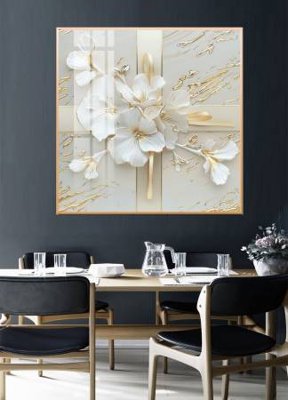 File tranh File gốc in bộ tranh decor treo tường đẹp hoa 5d DC3406 (ảnh gốc) độc quyền