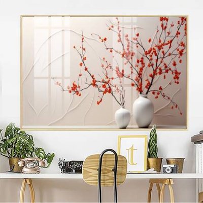 File in ấn File gốc in bộ tranh decor treo tường đẹp hoa 5d DC3546 chuyên nghiệp