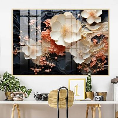 File gốc File gốc in bộ tranh decor treo tường đẹp hoa 5d DC3549 (PNG) trong suốt (transparent)