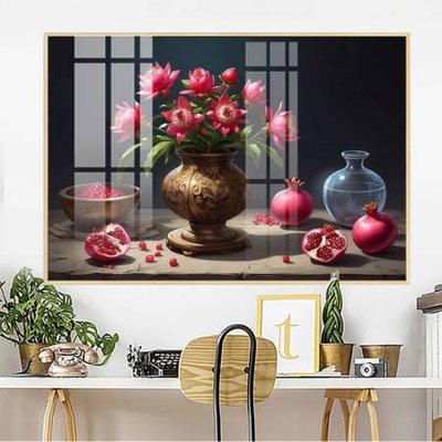 File tranh File gốc in bộ tranh decor treo tường đẹp hoa 5d DC3562 (file gốc) chủ đề phong thủy