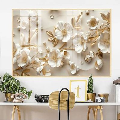 Hình ảnh file gốc in trần nhà File gốc in bộ tranh decor treo tường đẹp hoa 5d DC3661