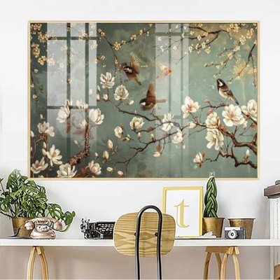 File tranh File gốc in bộ tranh decor treo tường đẹp hoa 5d DC3668 (bản gốc) treo phòng ăn